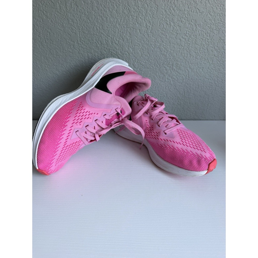 Nike Zoom Winflo 6 Women's 10 Psychic Pink Black Running Shoes BQ3192-600 - Picture 11 of 12